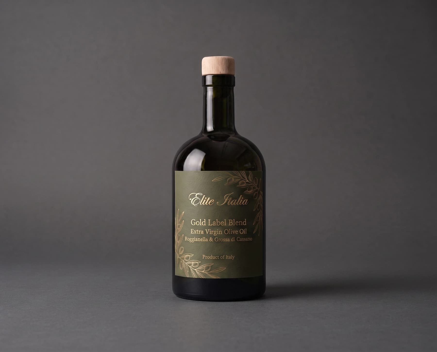 Bottle still-life, Gold Label Blend